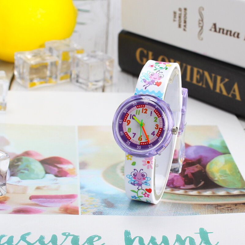 Casual children's watch candy multicolor cartoon animal student child watch girl boy clock small fresh sister cute kids watches