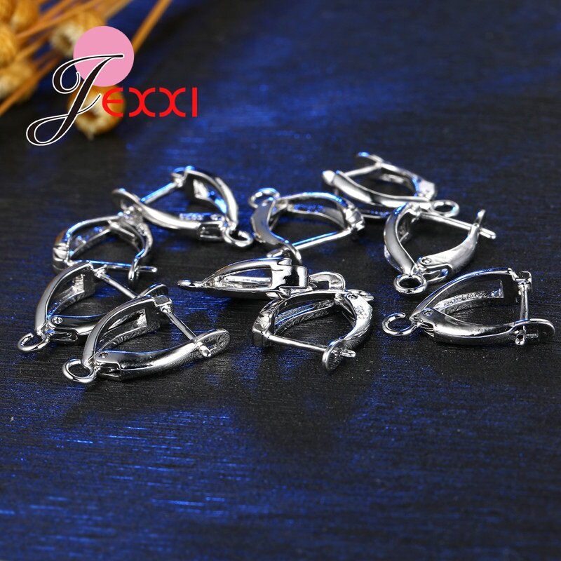 Groothandel 20 Stks/partij Diy Maken Sieraden Earring Bevindingen 925 Sterling Zilveren Oor Oorhaakjes Sieraden Accessoire