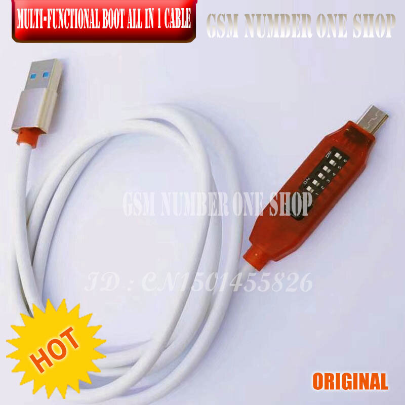 Kabel Boot Multifungsi Micro USB RJ45 All In 1 untuk Qualcomm EDL/DFC/9008 Mendukung Pengisian Daya Cepat Kotak Gurita MTK/SPD