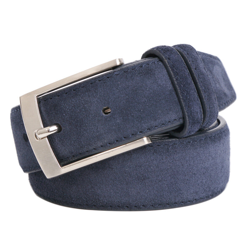 Welour-حزام جلد أصلي للرجال ، ماركة أزياء جديدة ، أحزمة فاخرة من جلد الغزال ، للجينز