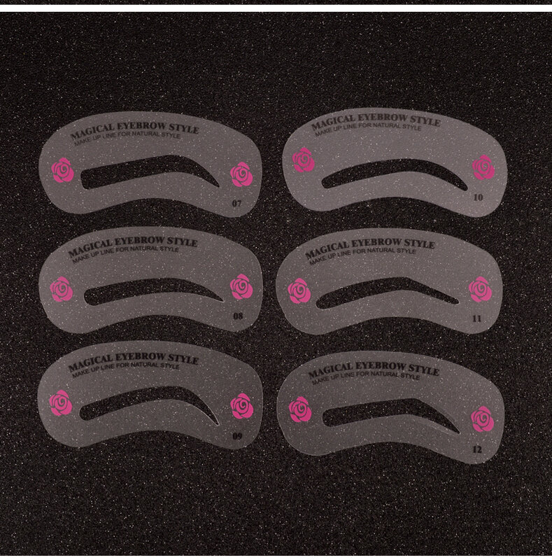24 Styles Salon Augenbraue Stencil Kit Make-Up-Tools DIY Schönheit Augenbraue Template Schablone Für Frauen Schönheit Werkzeuge Zubehör