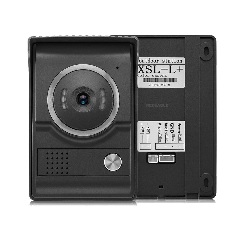 Resgatar câmera de porta externa cor tvl, unidade de painel de chamada de câmera para porta de casa, vídeo, sistema de controle de acesso telefone