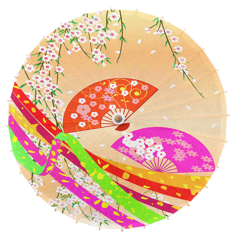Масляный зонтик в японском стиле, классическое украшение для ресторана, суши, цветущей вишни, японский Зонт гейши, реквизит для фото