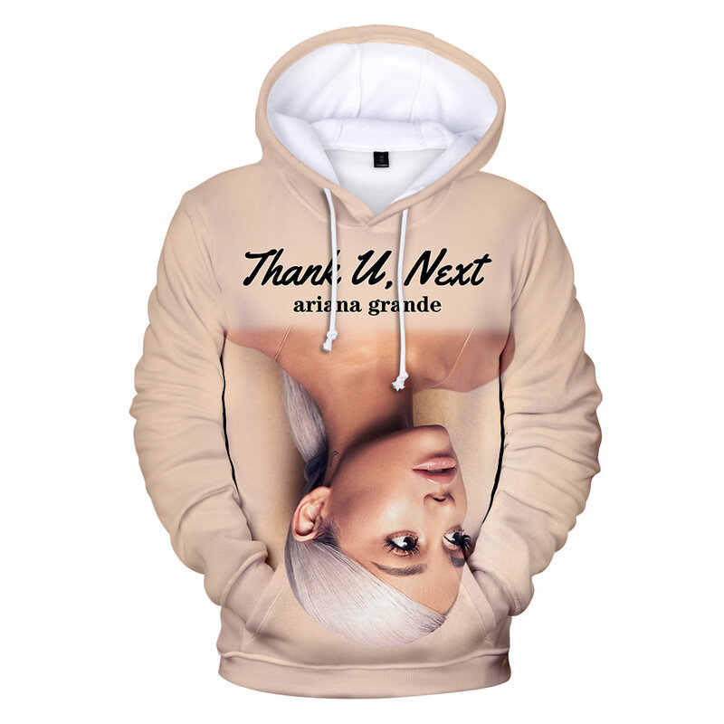 Hot Pop Singer Ariana Grande Hooded Sweatshirts Boy/Girl Fashion Personality 3D Print Hoodies Harajuku Long Sleeve Hoodies