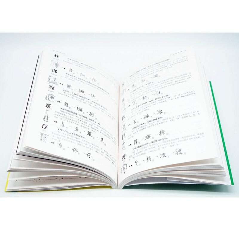Livre d'images à caractère chinois, dictionnaire pour débutants et enfants, facile à maîtriser, histoire Hanzi chinoise à partir du chinois original, 900