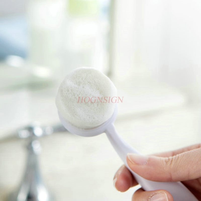 Cepillo de lavado manual, cepillo de limpieza de cabello suave, afilado facial, limpieza profunda de poros, instrumento de limpieza