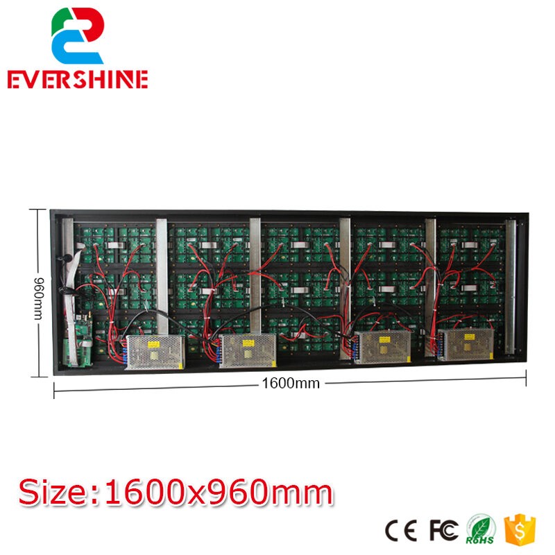 customizable product p10 outdoor 1/2 scan led dispaly screen 1600*960mm P10 SMD3535 rgb full color video wall