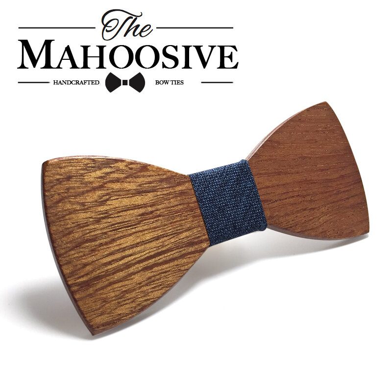 Gravata de madeira maoosiva para homens, Gravatas de madeira, Business Butterfly Cravat, Gravatas de festa para homens
