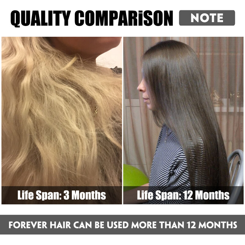 FOREVER HAIR-extensiones de cabello humano Natural Remy, pelo rubio ceniza, trama de piel europea, 16 ", 18", 20 ", 22", 2,0 g/pc