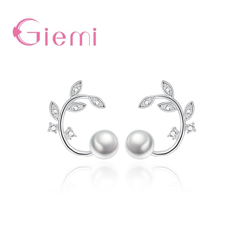 New Latest Women Simple Elegant   Silver  Jewelry Stud Earring Best Gifts For Young Ladies Exquisite workmanship