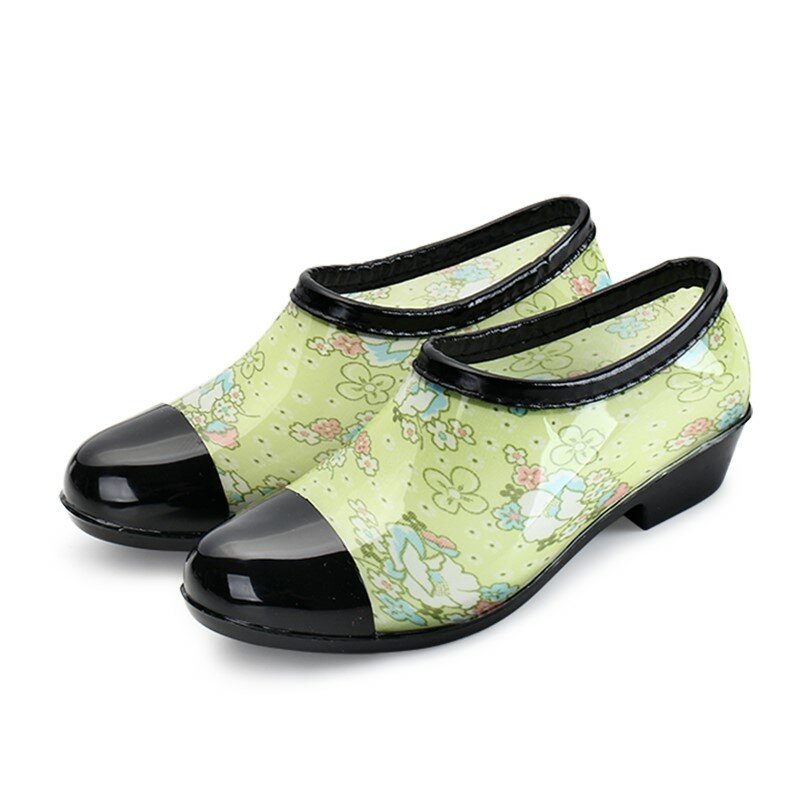 Женские ботинки с круглым носком, водонепроницаемые, с резиновой подошвой