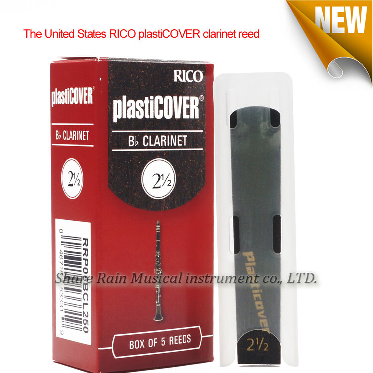 Amerika Serikat Rico Plasticover Clarinet Reed 2.5, 3.0, 3.5 Kotak 5 Pieces