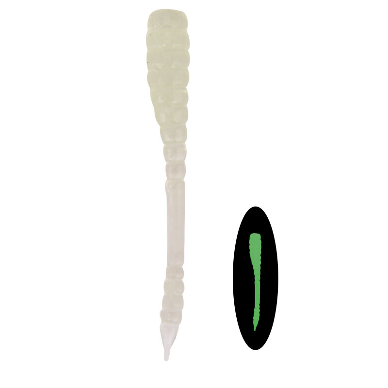 SEAPESCA 10 unids/lote suave gusano larvas cebo 45 MM y 0,43G Artificial del Jig Shad nadar señuelo de pesca bajo Pike peche Pesca YY343B