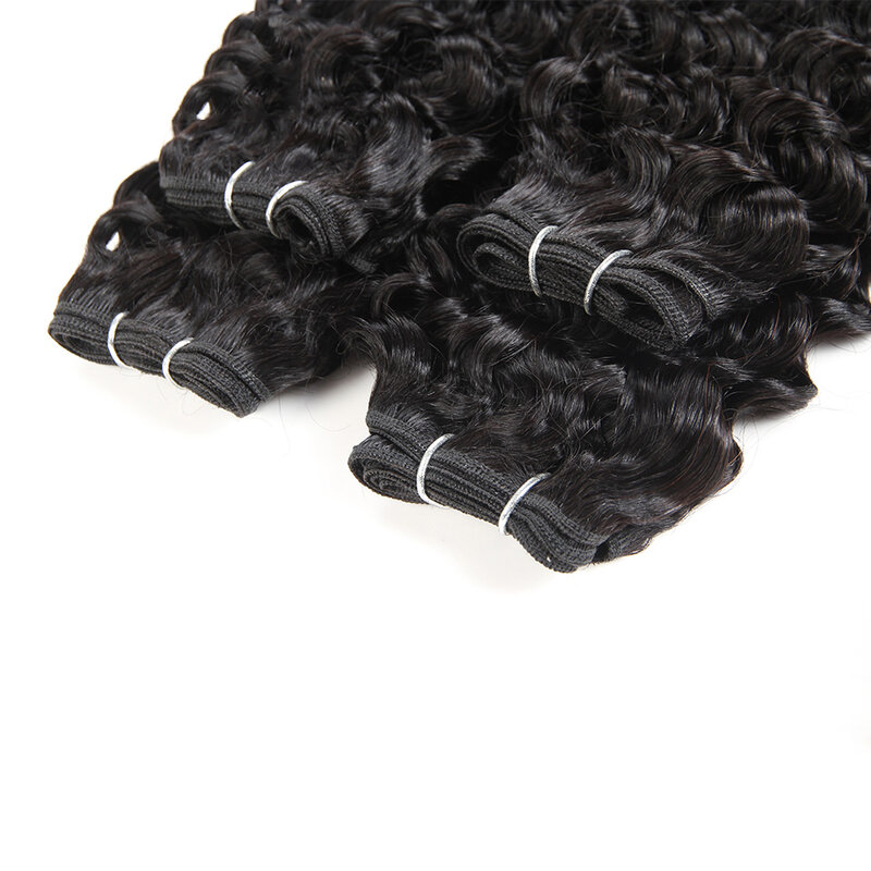 Rebecca-Malaysian Jerry Curly Wave Weave Hair, cabelo humano não Remy, 4 cores, #1, # 1B, #2, #4, 190g por pacote