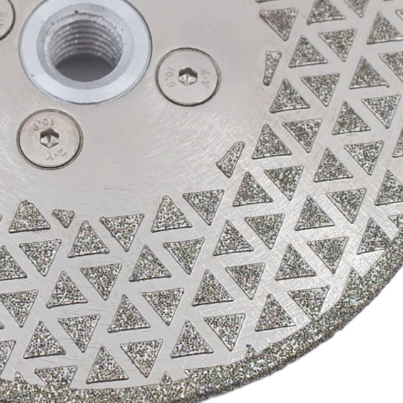 RIJILEI Bilah Gergaji Berlian Yang Dilas Galvanis Diamond Cutting And Grinding Disc Kedua Sisi untuk Granit Marmer Ubin Keramik