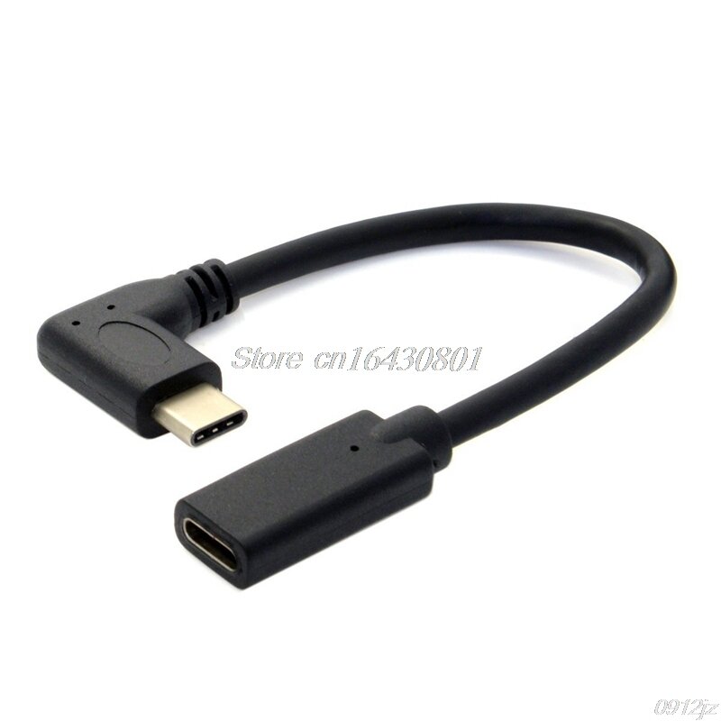 90도 직각 USB 3.1 유형 C 남성 연장 데이터 USB-C 케이블 새로운 드롭 선박 LS'D 도구