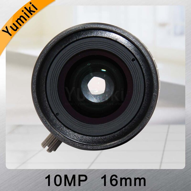 Yumiki HD 10MP CCTV Camera Lens 16 mét F1.4 Khẩu Độ Mount C cho CCTV Camera hoặc Kính Hiển Vi Công Nghiệp giám sát road