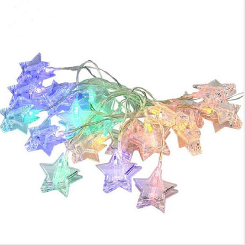 Guirlande lumineuse LED créative avec étoile à 5 branches, décoration de noël, veilleuse dans l'obscurité