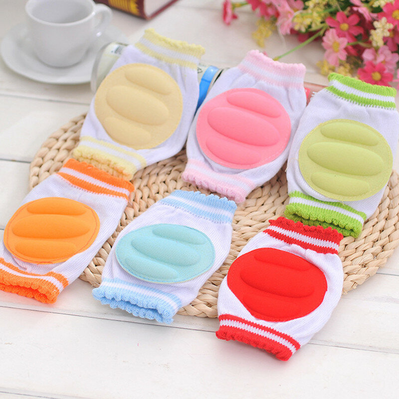 2018 New 1Pair Baby Kneepad Cotton Breathable Sponge Children Knee Pads Learn To Walk Best Protection Crawling Leggings Pad