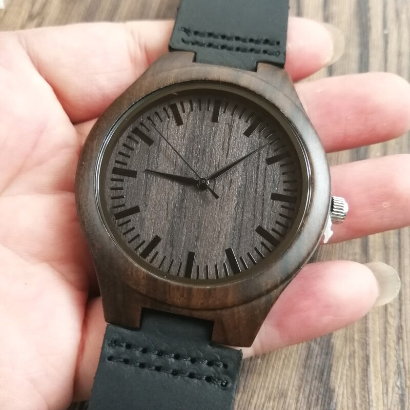 Para o meu namorado eu vou para sempre e sempre ser seu e só o seu relógio de madeira gravado
