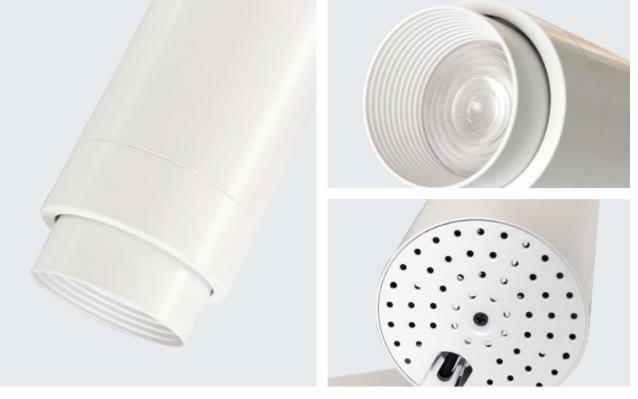 Lâmpada led cob 36w para pista de teto, alumínio, ângulo ajustável de lâmpada 3 linhas, holofote de 240v