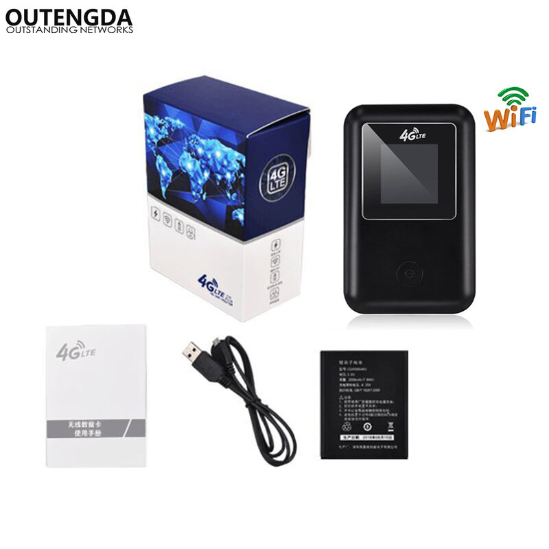 4G Wifi Router Mini LTE Wireless Router Unlocked 3G/4G FDD EVDO Portable Pocket Wi fi Router With Sim Card Slot