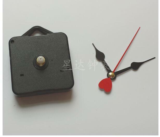 Nowe 10 zestawów czerwone serce ręce DIY zegar ścienny kwarcowy ruch naprawa części zamiennik zegara ściennego część na sprzedaż
