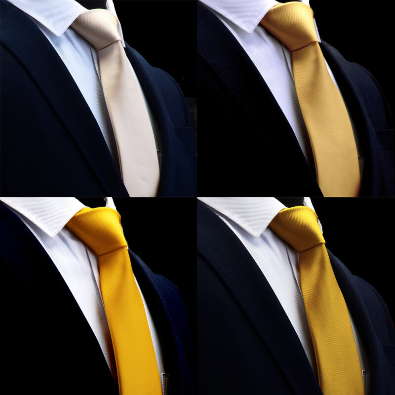 Ricnais Neue Ankunft Klassische Herren Krawatte Seide 8cm Formale Krawatte Solid Gold Rot Gelb Krawatten Für Mann Business Hochzeit geschenk Partei