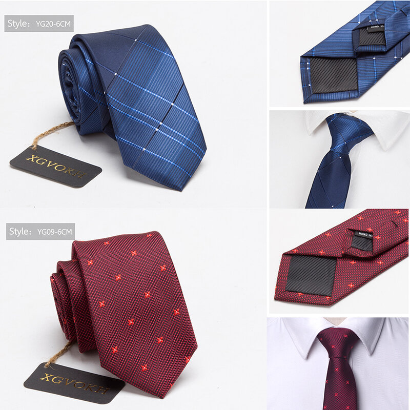 Cravatte da uomo cravatta degli uomini di abiti da sposa di business legame Maschio Vestito legame regalo gravata Inghilterra Stripes JACQUARD LAVORATO a telaio 6 centimetri
