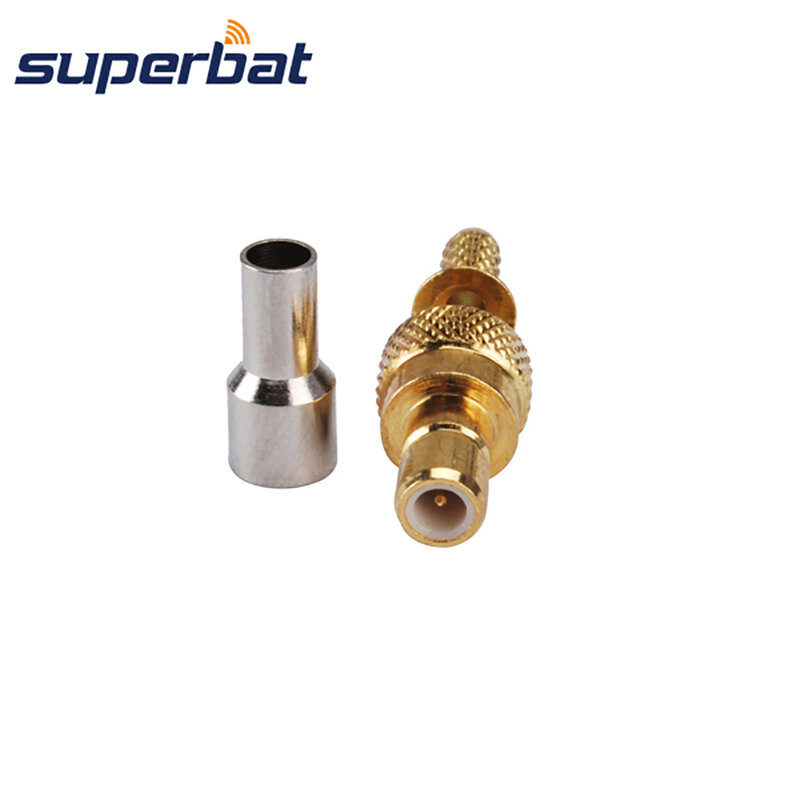 Superbat SMB прямой паяльный соединитель RF коаксиальный разъем для кабеля RG174 RG178 1,13 мм