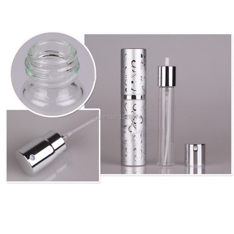 Mini 10 ML Portátil Spray Bottle Garrafa Reutilizável Atomizador Spray de Perfume Vazio Garrafas Acessórios de Viagem Scent Bomba Recipiente Cosmético