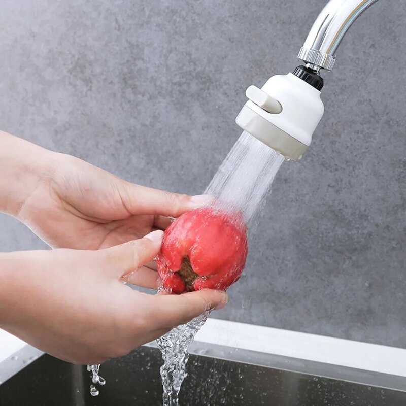 1pcs 360 Degree Water Bubbler Swivel Head Water Saving Nozzle Tap Adapter Kitchen Water Sprinkler Water Saving Device Sale