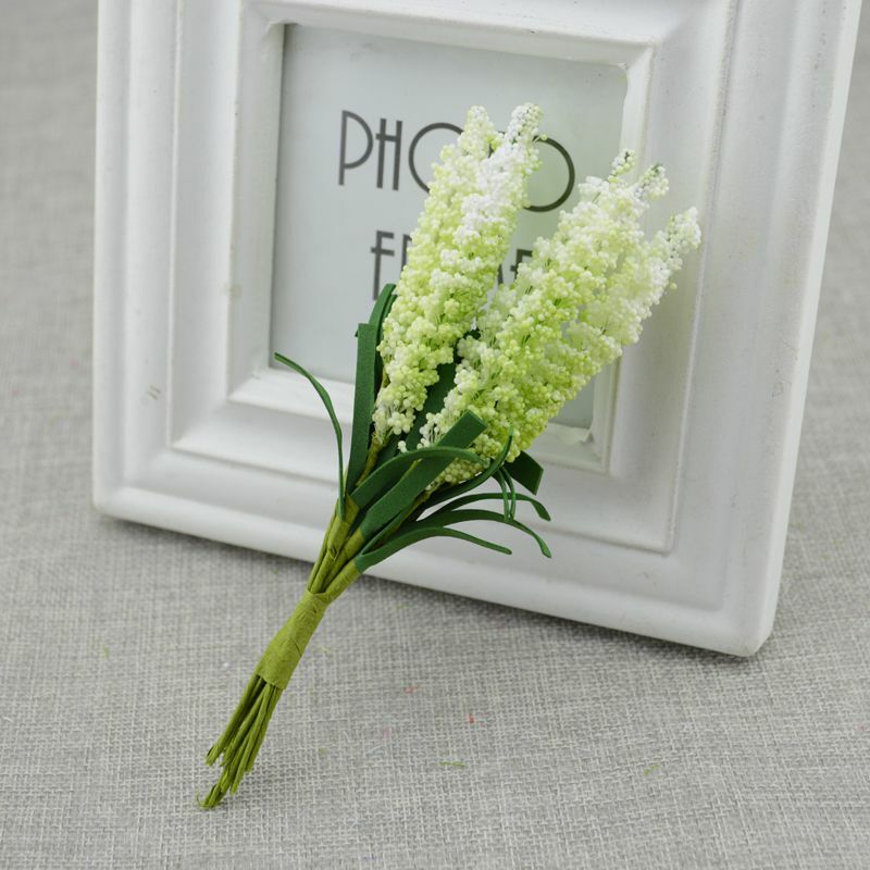 10PCS DIY Weihnachten Kranz Material Künstliche Blumen PE Lavendel Hochzeit Dekoration Braut Handgelenk Vase für Home Scrapbooking