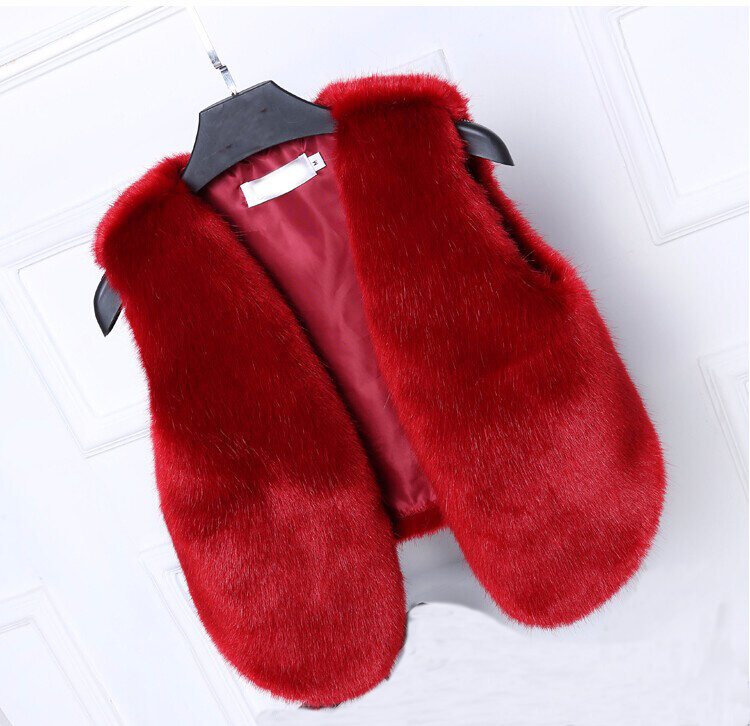 LET-SETTING autumn winter vest new short coat Leather grass rabbit fox fur vest large size women waistcoat