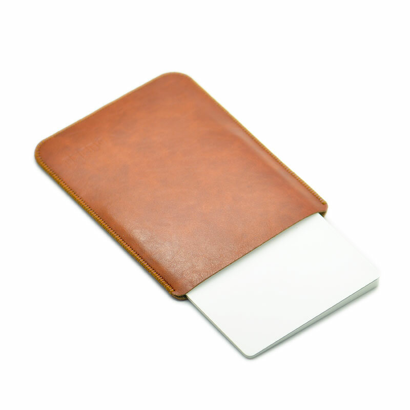 Collectie selling ultradunne super slanke sleeve pouch cover, microfiber lederen laptop sleeve case voor Apple Magic Trackpad 2
