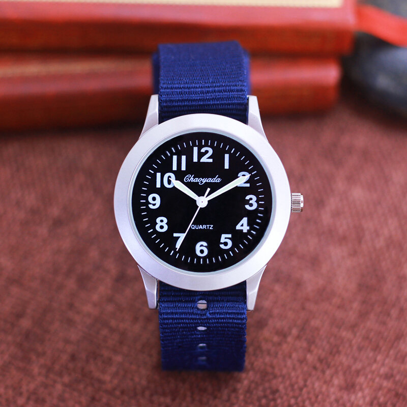 Часы chaoyada детские спортивные, для мальчиков и девочек, кварцевые наручные часы с холщовым покрытием, модные, для детей и студентов, подарки на праздник, электронные часы, 2022