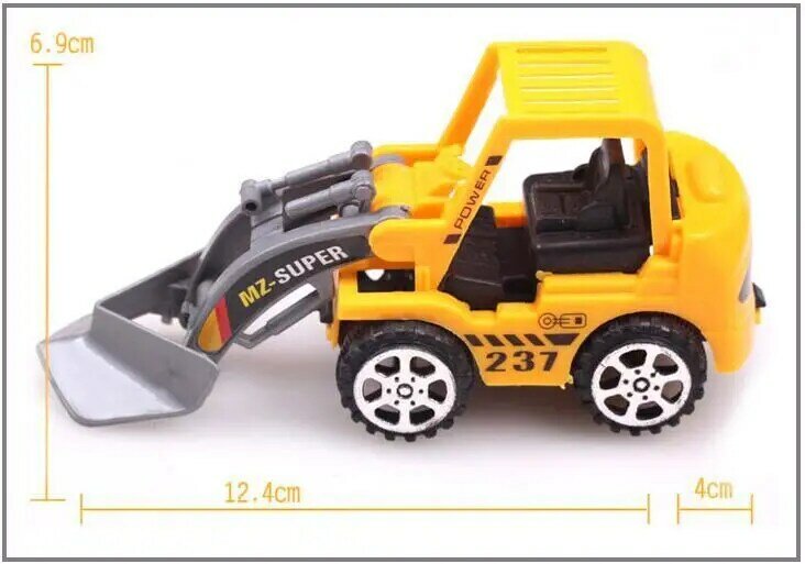 Veículos de engenharia 6 fábricas, modelo de caminhão, carro de brinquedo, presente para crianças e bebês db002