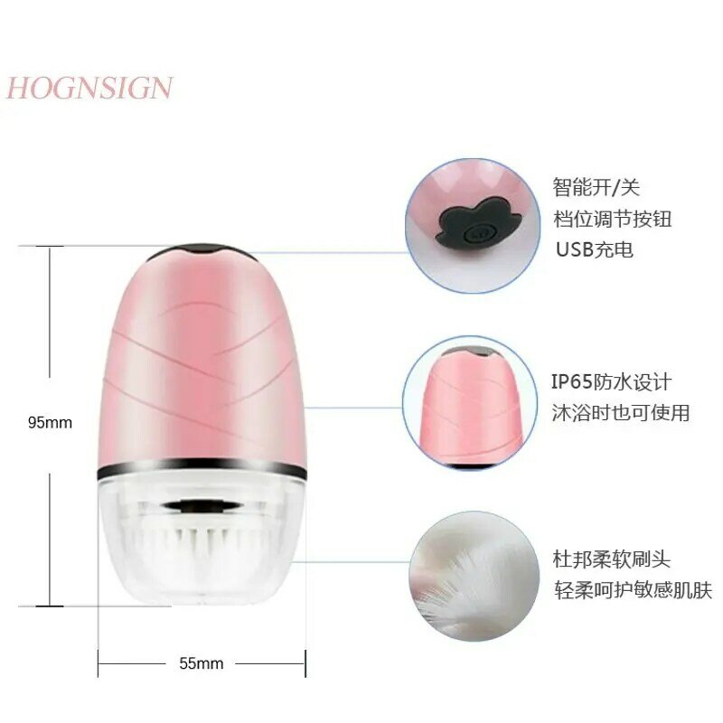 Ultrasonic Cleansing Instrument Electric Washing Machine Pore Cleaner Facial Detox Household Beauty Instrument Beauty Salon
