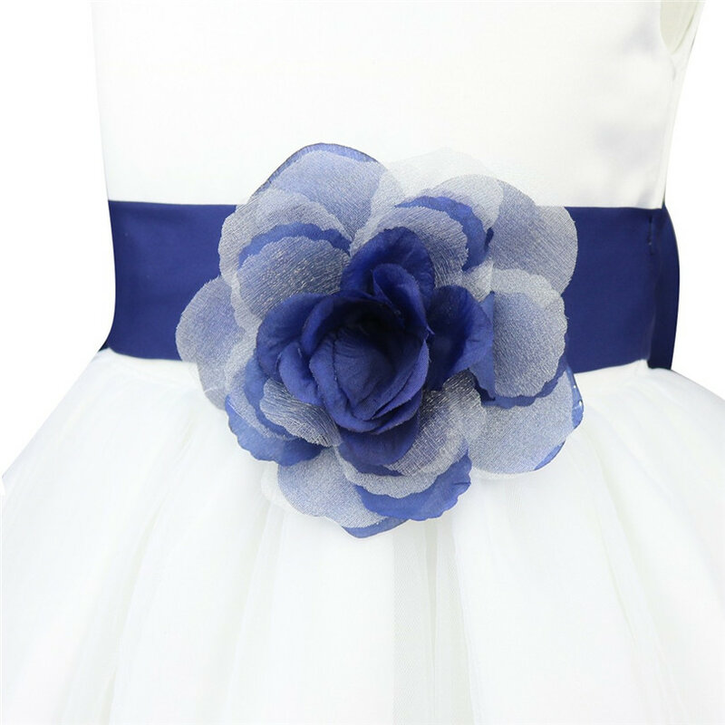 TiaoBug-Vestido formal para floricultura, vestido de baile até o joelho para casamento, vestido princesa, vestido de primeira comunhão, 2-14Y