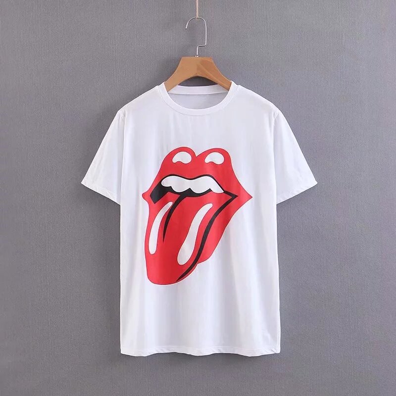Withered 2019 summer t shirt harajuku high street cartoon and letterprint 100% cotton o-neck t shirt women tops plus size