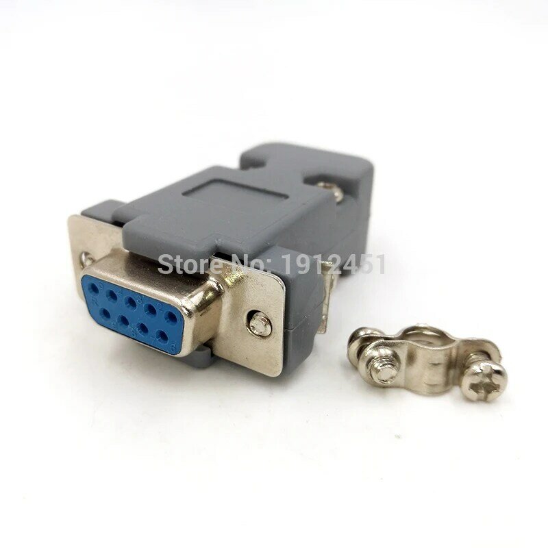 Db9 vga plug d tipo conector 9pin porta soquete adaptador fêmea & masculino rs232 dp9
