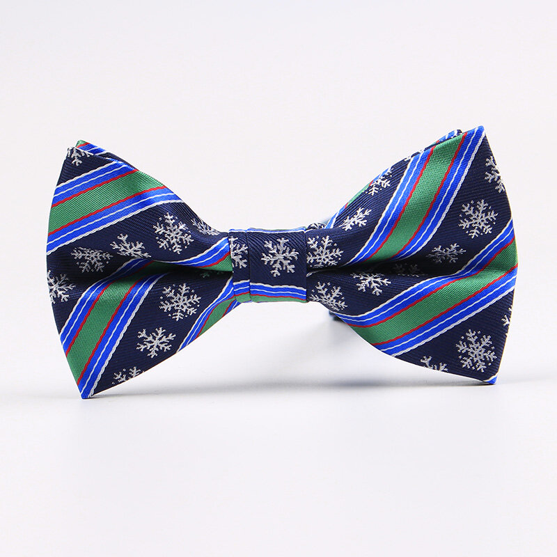 GUSLESON Weihnachten Bogen Krawatten für Männer Schnee Mann Baum Muster Festival Thema Bowties Krawatte Mode Casual Bowknot Bowties Männer Geschenke