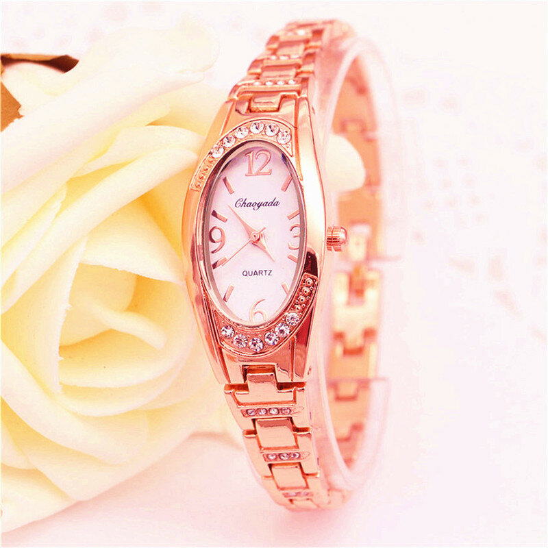 Moda damska bransoletka zegarek kobiety panie zegarki na rękę zegar kobiety sukienka zegarek kwarcowy Montre Femme horloges vrouwen