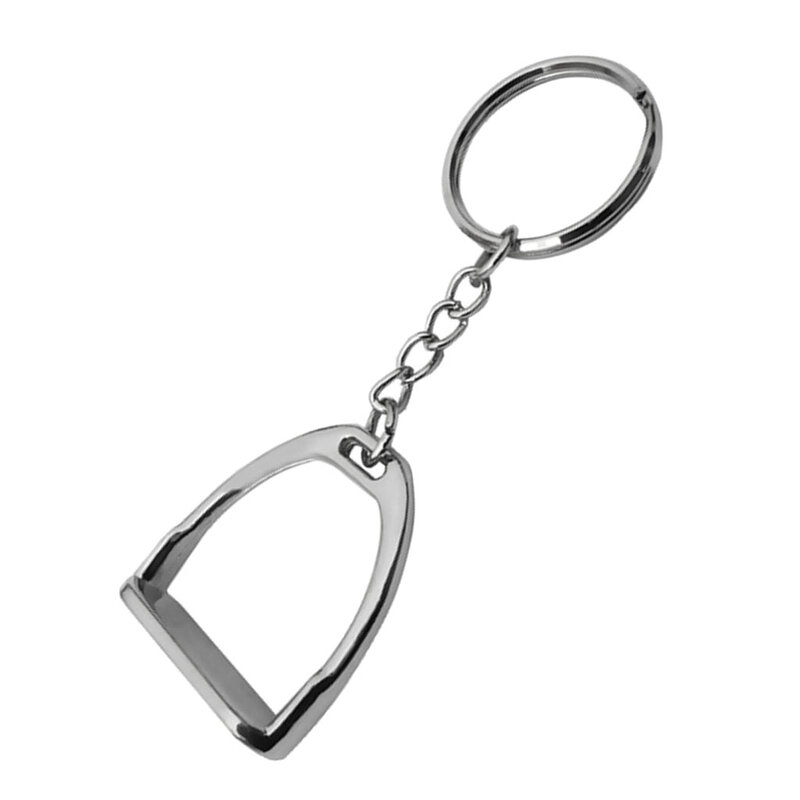 Leichte Zink-legierung Reit Steigbügel Schlüsselring Hängen Ornament Keyfob Keychain für Frauen Männer Business Tasche Hand Tasche