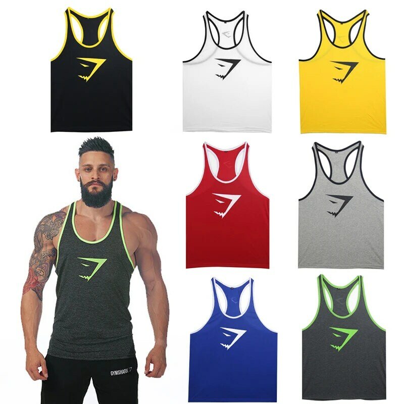 Men Muscle Sleeveless Shirt Tank Top Bodybuilding T-shirt Fitness Vest