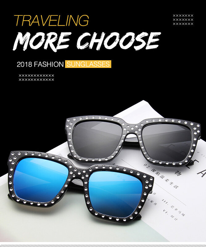 Солнцезащитные очки женские в стиле панк ртути, роскошные модные квадратные солнечные очки с имитацией алмазов в ретро стиле, большие разме...