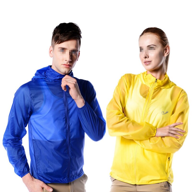 Pakaian Olahraga Ringan Pelindung Matahari Pakaian Tabir Surya Pria Wanita untuk Luar Ruangan Mantel Latihan Mendaki Kaus Lengan Panjang