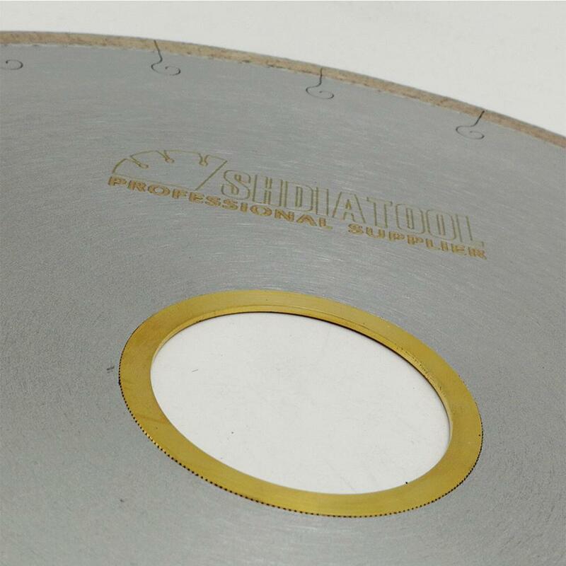 SHDIATOOL 2 sztuk 300 MM/12 "ceramiczne ostrza z hakiem gniazdo diamentowe brzeszczoty porcelana płytkowa tarcza do cięcia otwór 60mm z 50mm podkładka
