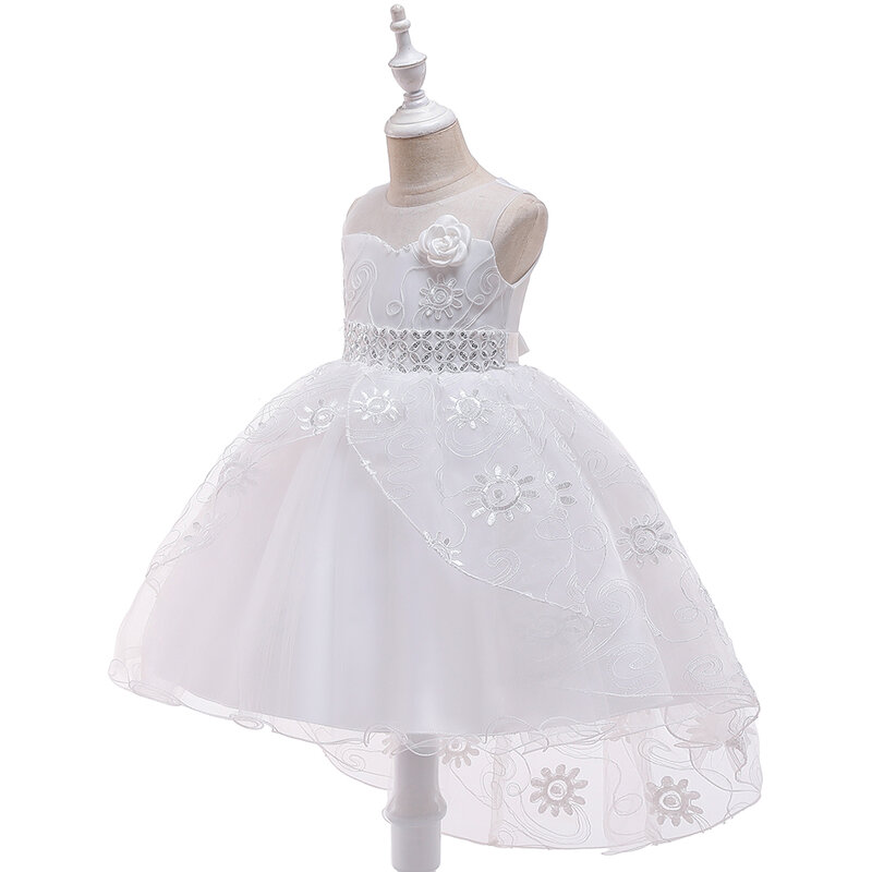 2019 Girls Summer sweet Dress Bridesmaid Kids Dresses For Girls Children  Princess Dress Vestido Party Wedding Dress