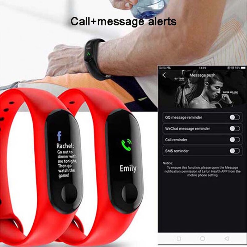 Reloj de pulsera inteligente para hombre y mujer con frecuencia cardíaca Bluetooth podómetro de presión arterial Deporte Fitness reloj inteligente para Apple Iphone Ios Android